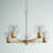 Katarina 5 - Light Steel (accents) Dimmable Chandelier
