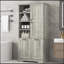 Armoire de salle de bain autoportante polyvalente avec plusieurs options de rangement et un design élégant-1793556876