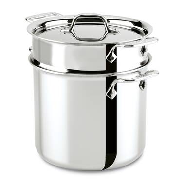 All-Clad D3™ Compact Stainless Steel Stock Pot with Lid & Reviews