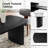 Javier 63W Modern Invisible Stretch Panel Dining Table with  Arc Cylindrical Legs-861976355