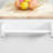 Rolling Kitchen Island With Drawer, Cabinet & Towel Rack, White - And Versatile Storage Tool Cart, With Rack For Ample