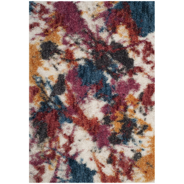 Ebern Designs Delma Performance Abstract Rug & Reviews | Wayfair