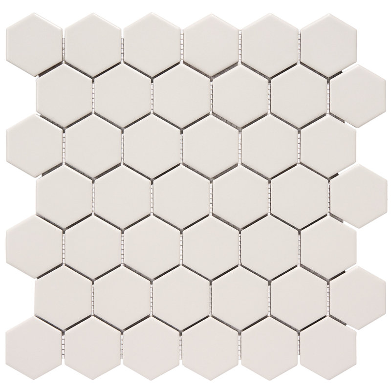 11.8"  X 12" Beveled Porcelain Mosaic Sheet Floor Use Tile