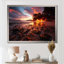 Impression sur toile encadrée rose et orange I - Coastal Beach