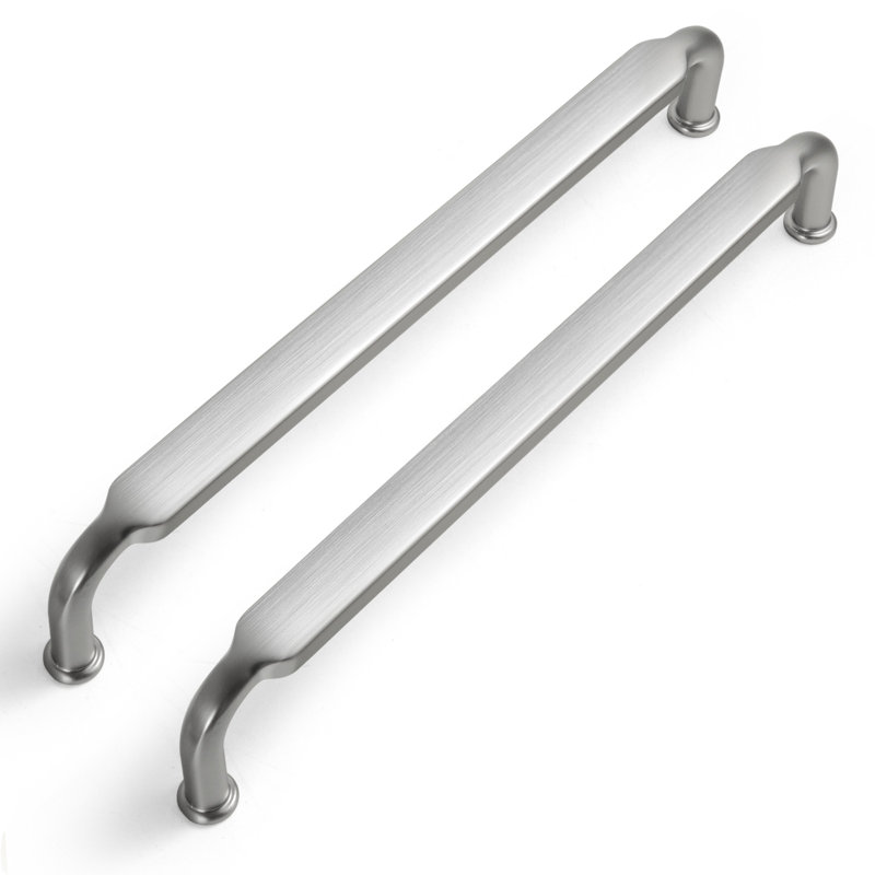 Barre centrale / poignée multi-paquets, Nickel brossé, 6.3