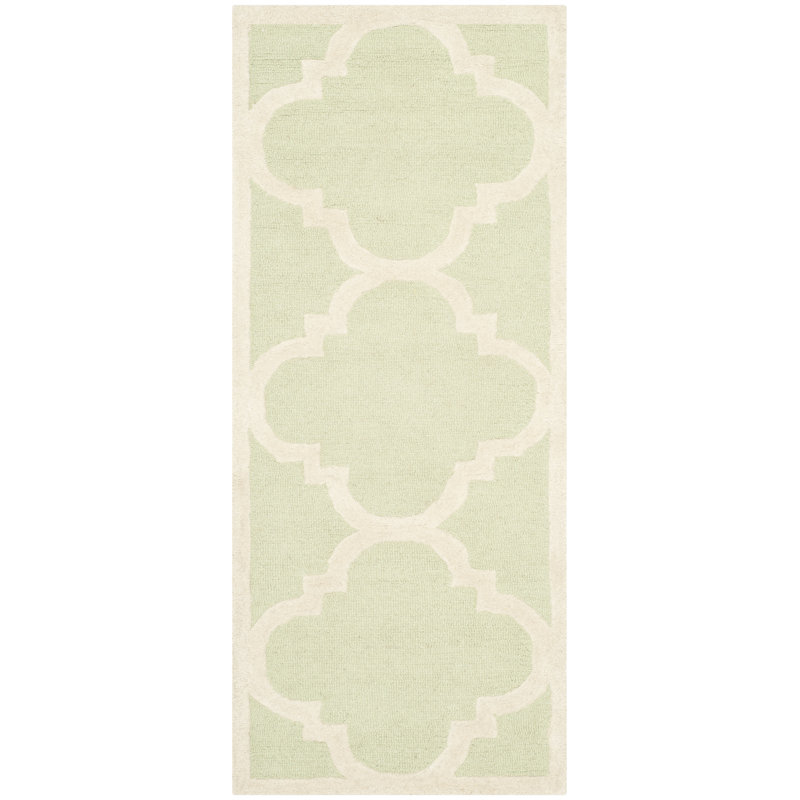 Tapis en laine touffeté à la main Cannen, Tapis de couloir 2 pi 6 po x 6 pi