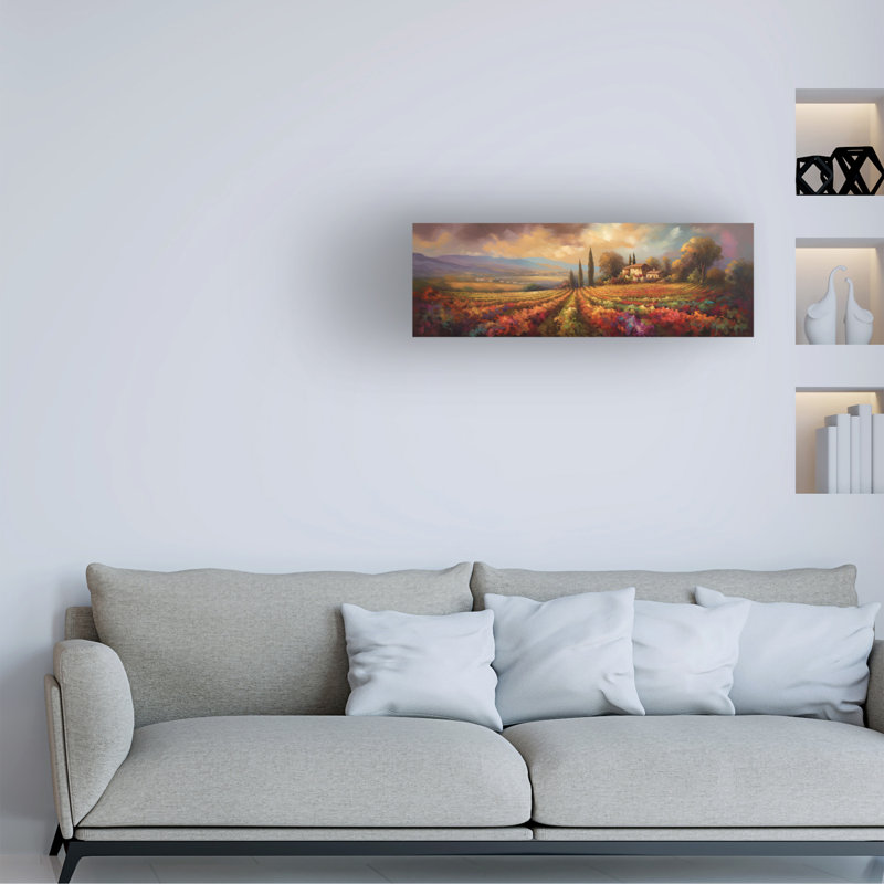 Art sur toile Sasha Tuscany II, H 10 po x l 32 po