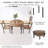 Modern 3-Piece Round Dining Table Set
