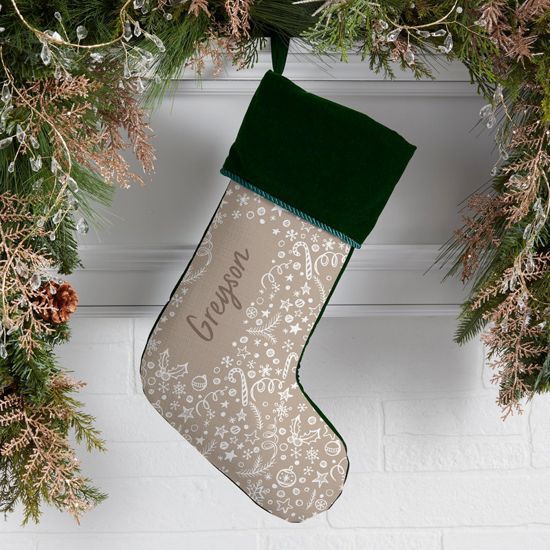 Chaussettes de Noël personnalisées Holiday Delight, Oui