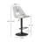 Adjustable Swivel Barstool Set of 2