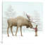 Winter Moose 1 Piece Floater Frame Wall Art on Canvas-2048308495-2072774611