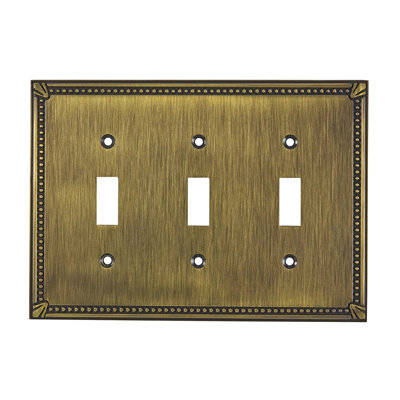 3-Gang Toggle Light Switch Wall Plate