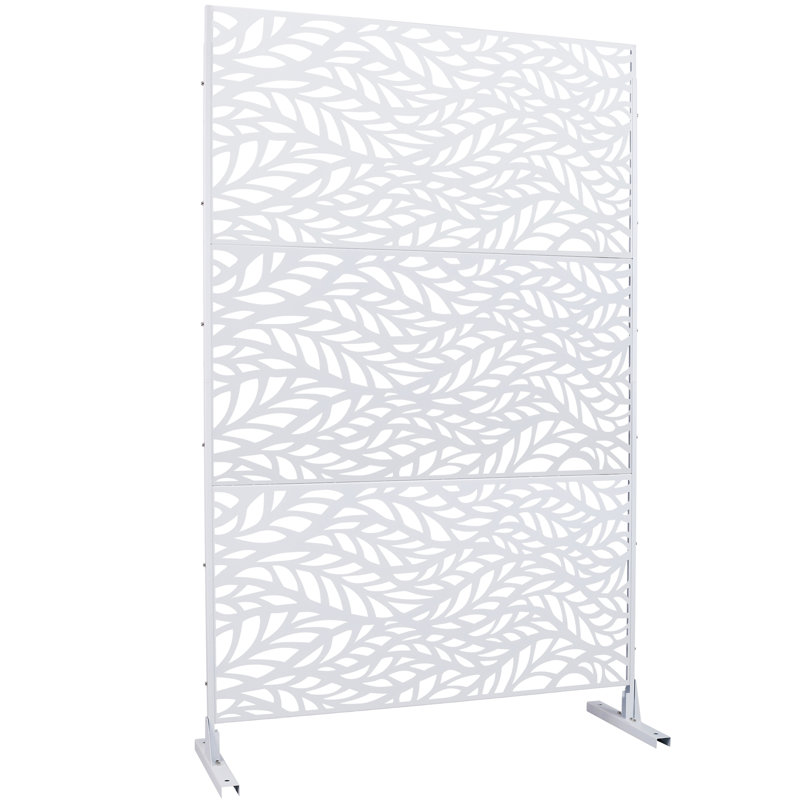 Écran d'intimité extérieur et intérieur H 76 po x l 48 po, Blanc