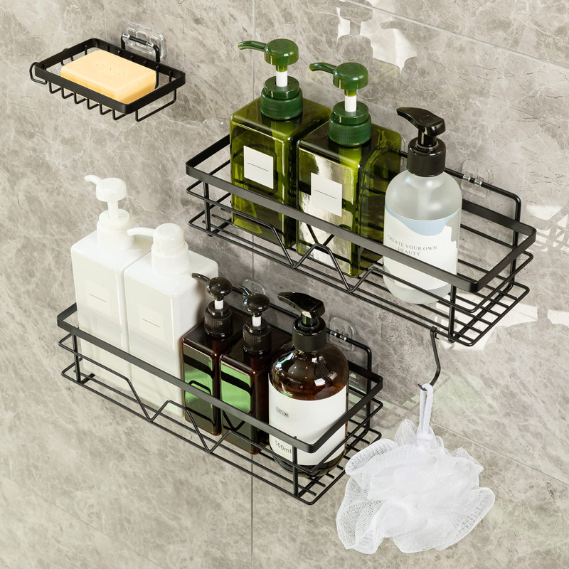 Serviteur de douche en acier inoxydable à fixation adhésive Johnnae