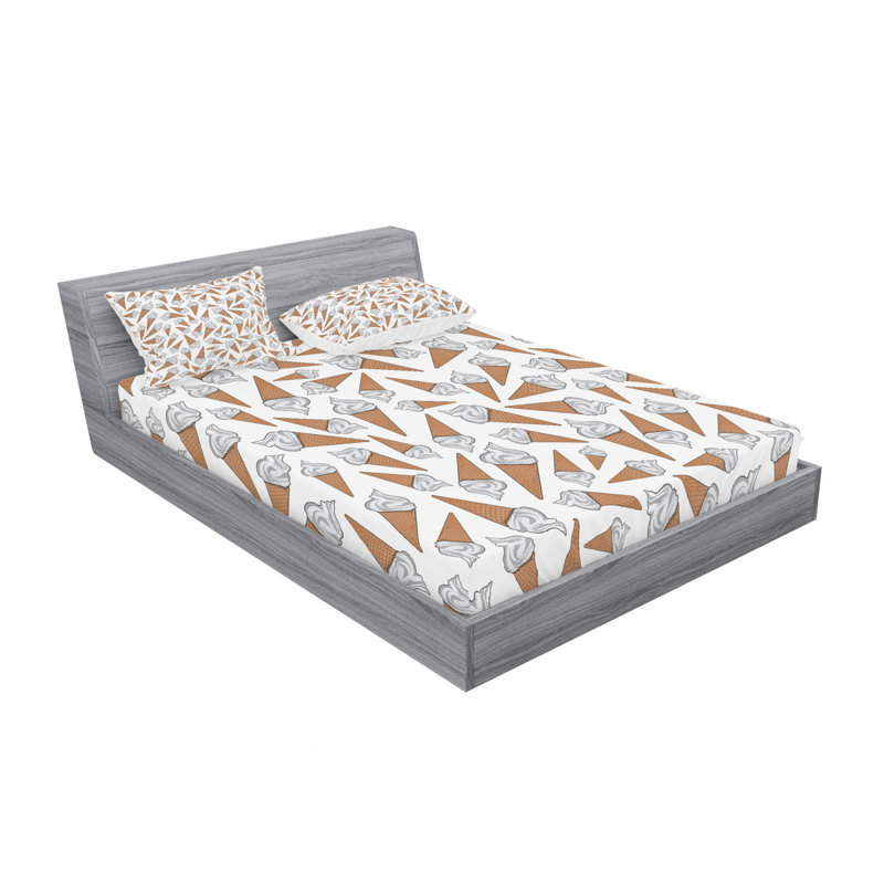 Microfiber Sheet Set, Queen Sheet Set with Fitted Sheet