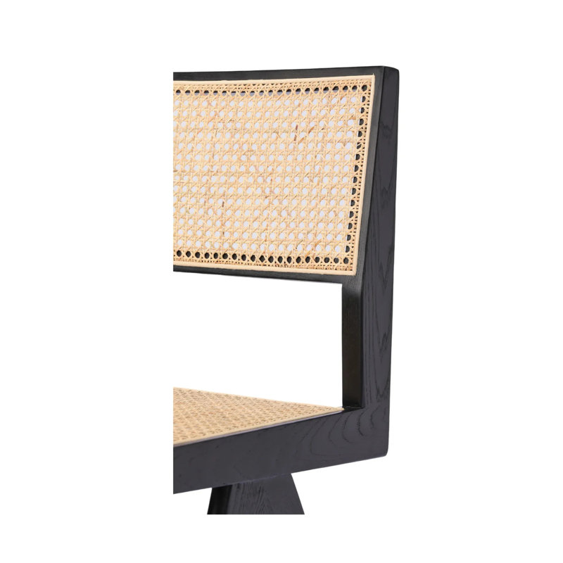 Chaise avec accoudoirs William Cane, Noir