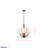 Patchwork 4-Light Pendant - Black/Satin Brass