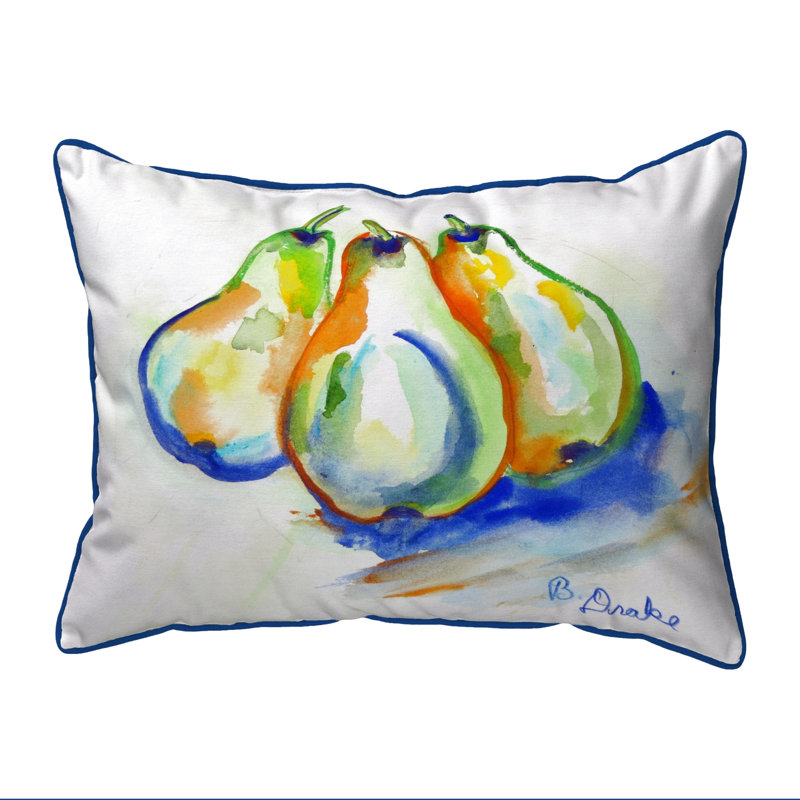  Housse et insert de coussin rectangulaire d'extérieur Three Pears, Grand