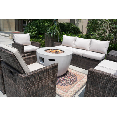 - Person Patio Conversation Set with Cushions