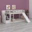 Lit superposé avec escalier de rangement et glissade-1956482906