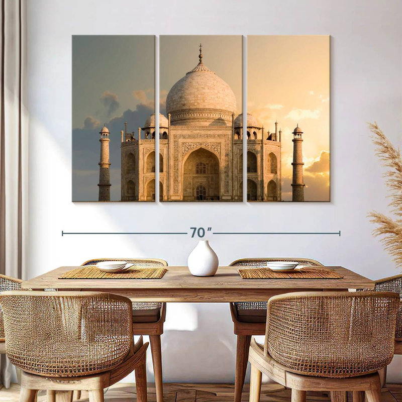 Sunrise Over Taj Mahal, 42" H x 65" W