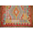 Geometric Kilim Wool Runner Rug 3x10