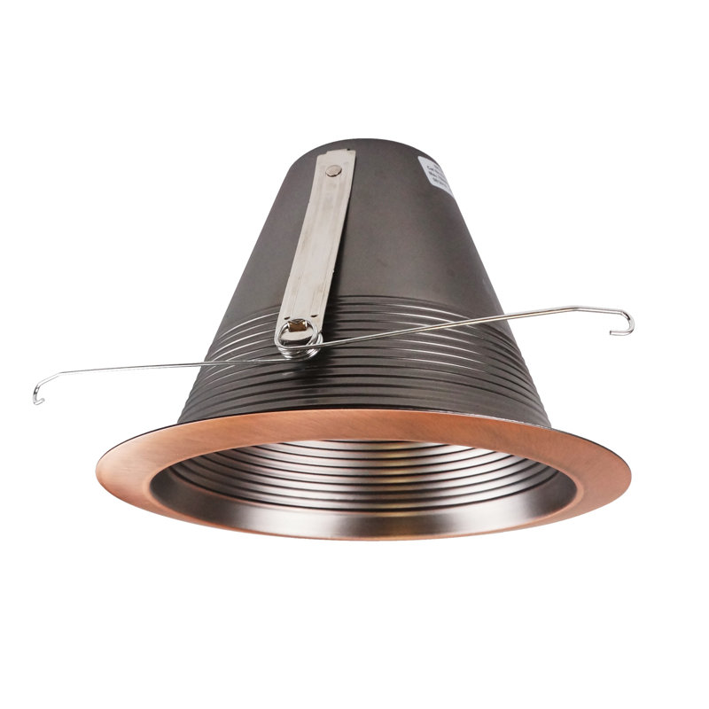 6'' Bronze Indoor/Outdoor Airtight Cone Recessed Trim