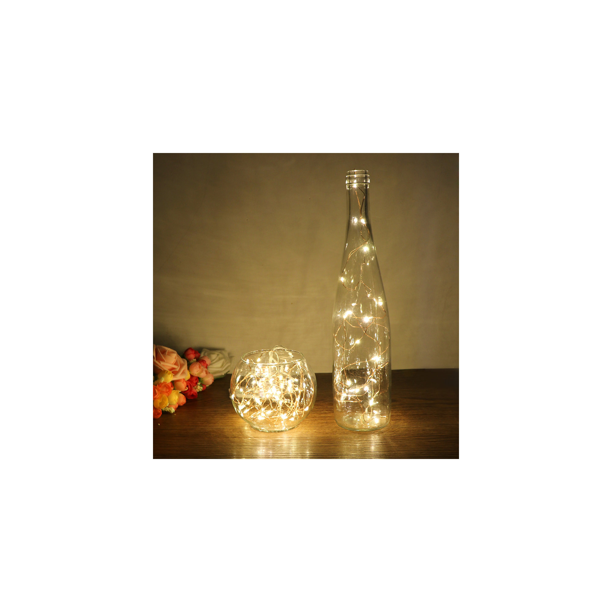 384'' LED String Lights, 20, Warm White