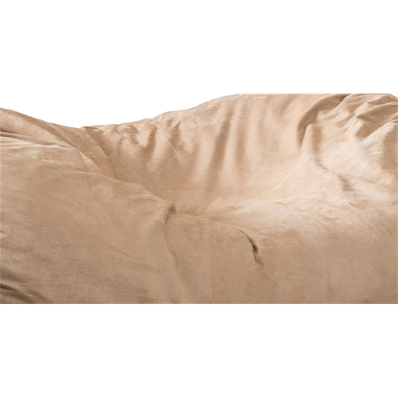 Marlin 6.5 Foot Suede Cylindrical Bean Bag, Tuscany Microfiber/Microsuede
