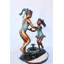 Statue en bronze de la jeune fille dansante qui entoure Askins - taille: 14 po x 29 po x H 38 po.