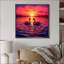 Cygnes amoureux, coucher de soleil romantique I-1560040497-1587043800