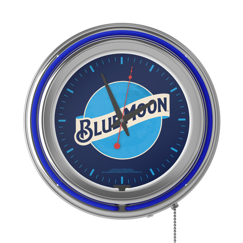 Horloge murale 14,5 po Blue Moon