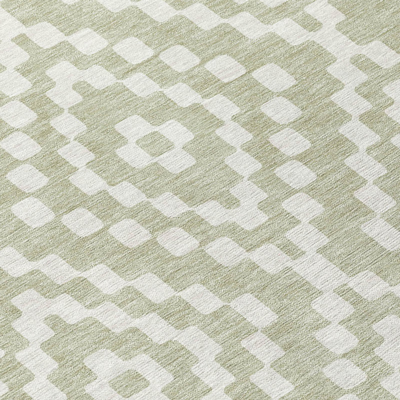 Malek Indoor/Outdoor Area Rug with Non-Slip Backing, Rectangle 9' x 12'