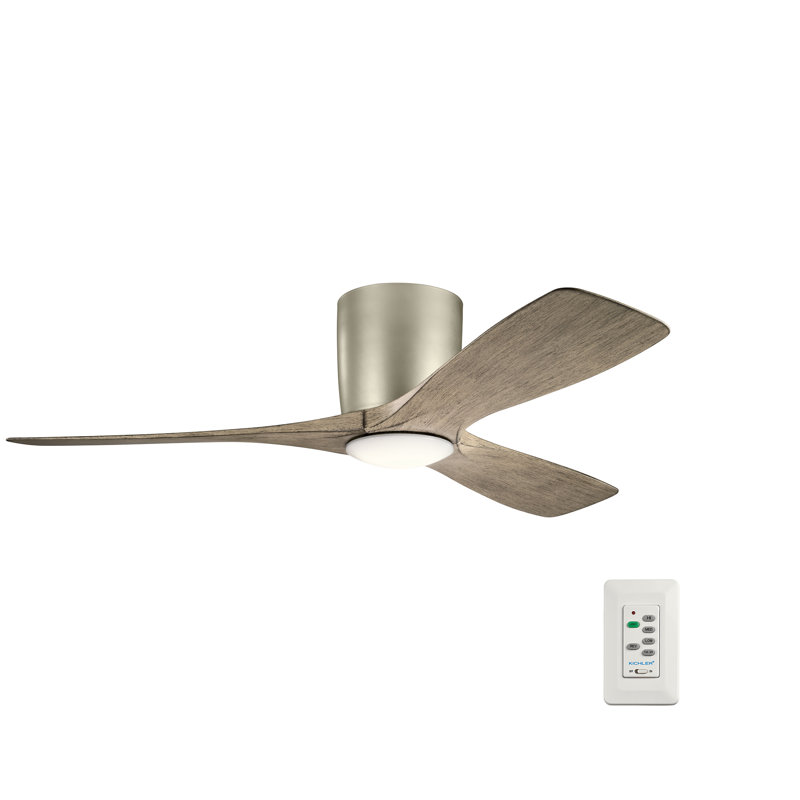 Volos 48'' Ceiling Fan with LED Lights, Brushed Nickel