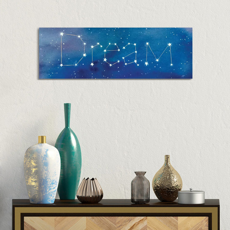 Star Sign Dream by Cynthia Coulter - Wrapped Canvas Panoramic Print, 30.48 cm H x 91.44 cm W x 3.175 cm D
