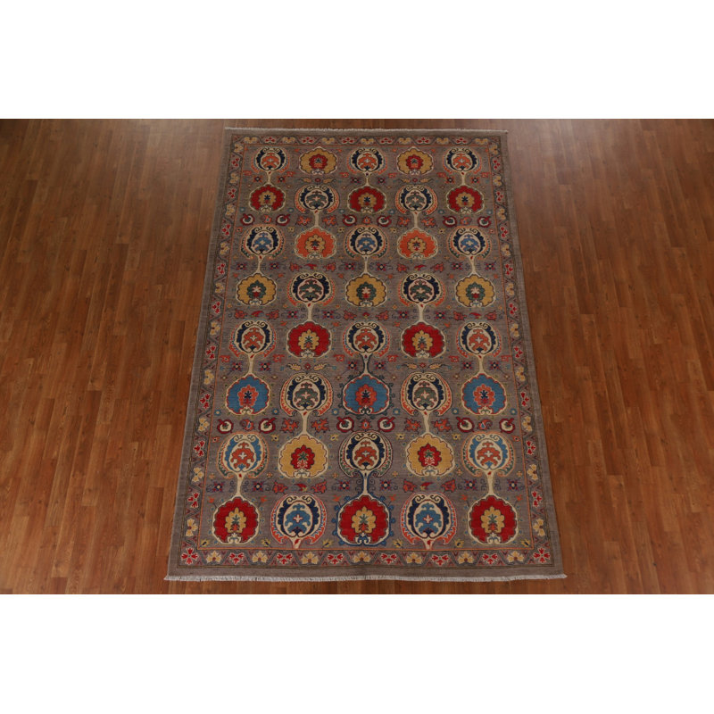 Tapis entièrement fabriqué à la main Kazak