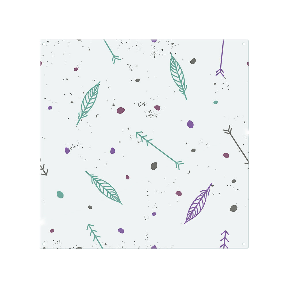 Cute Cartoon Feathers And Arrows In Boho Style Splash Back