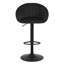 Swivel Upholstered Adjustable Height Counter Stool with Metal Frame-366298668