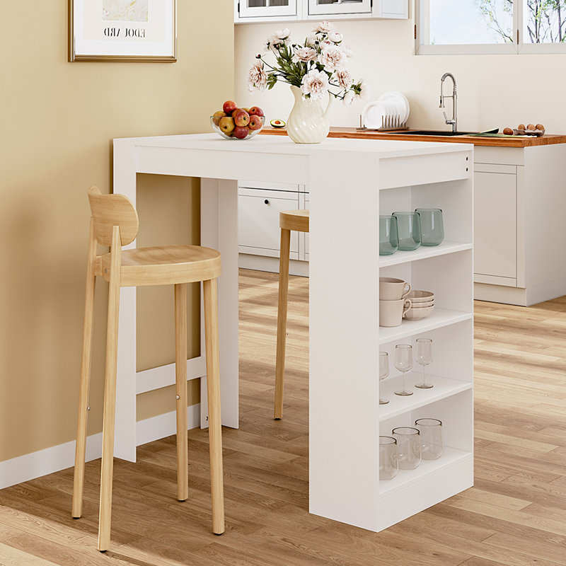 Takaia Dining Table, White, White