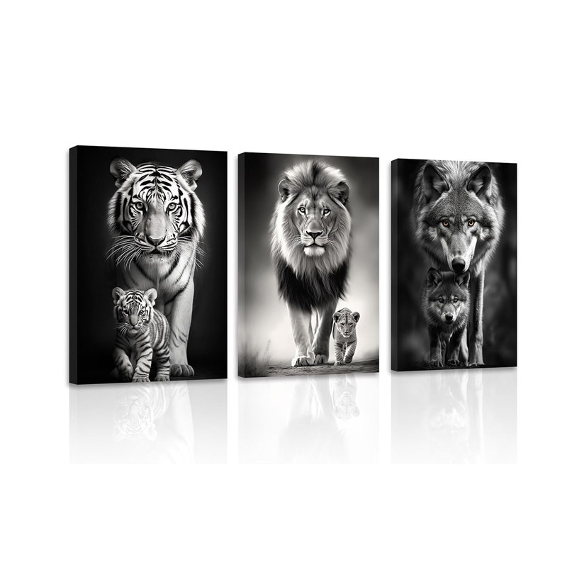3 Piece Wrapped Canvas Wall Art, 60cm H x 40cm W