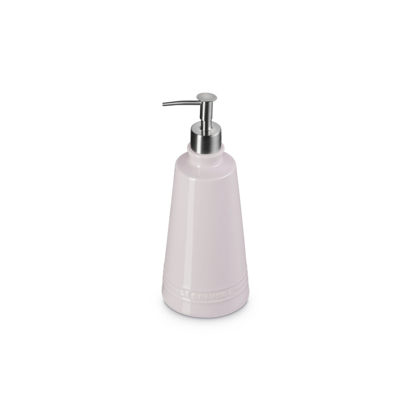 Le Creuset Stoneware Signature Soap Dispenser 20 Oz Sea Salt, Pink