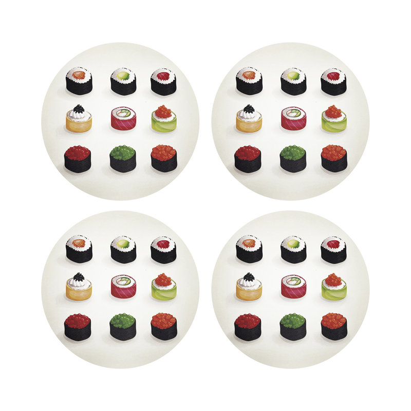 Sushi Zen Pebble 16" Vinyl Placemat