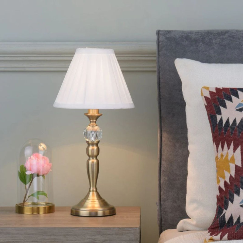 Metal Table Lamp, Gold