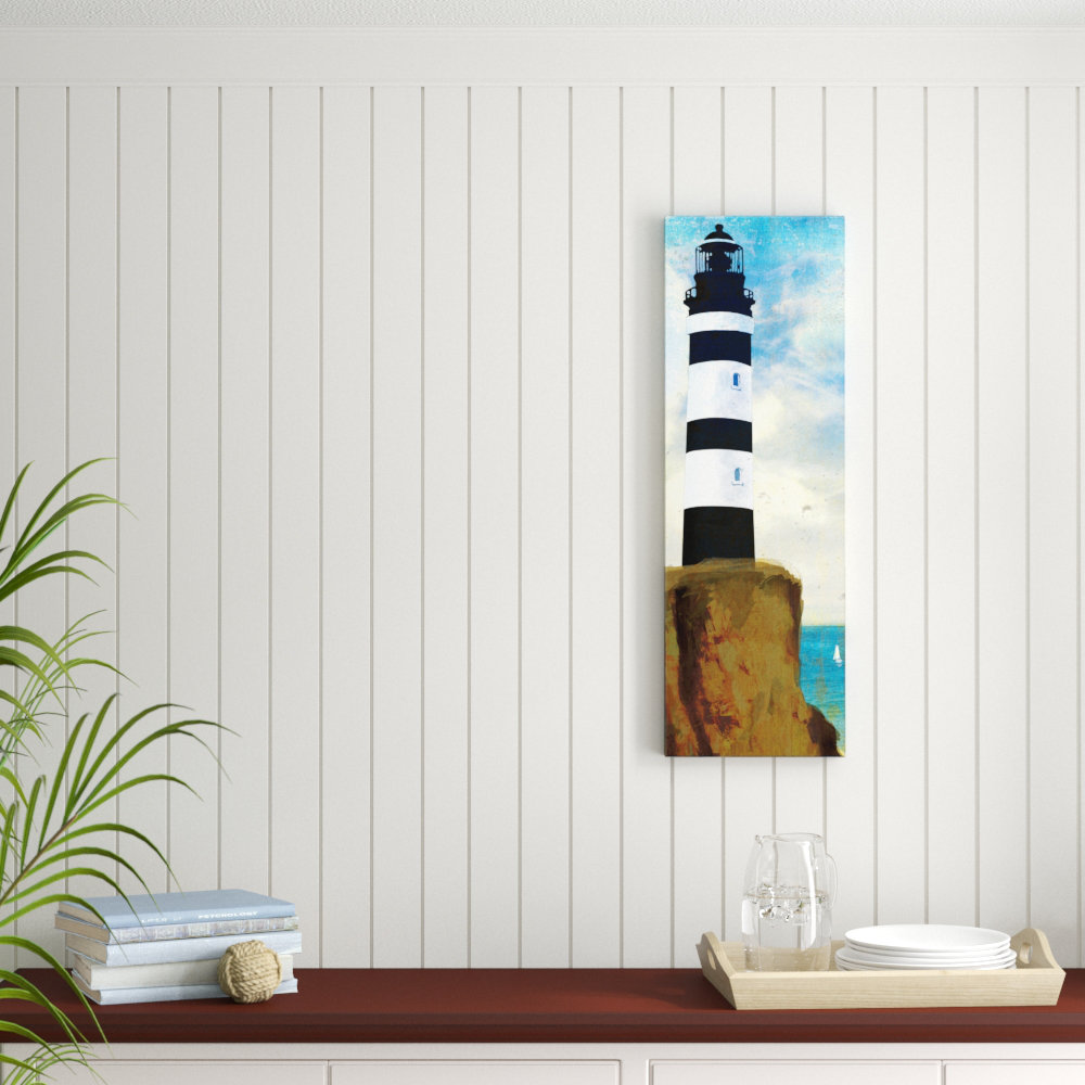 " Black And White Lighthouse " Breakwater Bay 