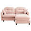 Canapé rose en forme de nuage avec assise moelleuse et douce en chenille