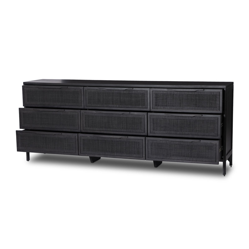 Sydney 9 - Drawer Dresser, Black