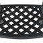 Ensemble de 5 meubles de patio en aluminium coulé avec cadre noir et coussins de siège rouges