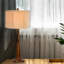 Lampe de table 31 po Aaryn, grand luminaire d'appoint en pierre onyx ambre