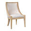 Chaise rembourrée avec garniture cloutée