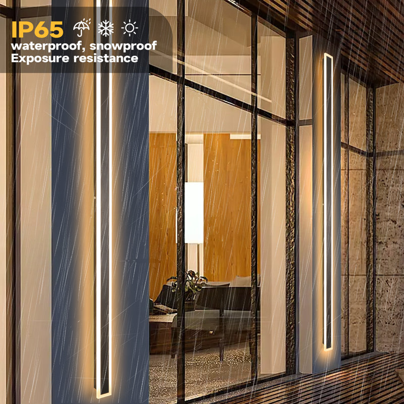 Modern Outdoor Wall Sconce LED Dimmable Outdoor Wall Lights IP65 Waterproof Outdoor Sconces Wall Lighting for Porch Garage